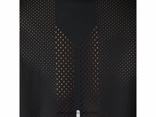 RPVB1788 rendimiento negro Asics camiseta de manga corta ventilada para hombre