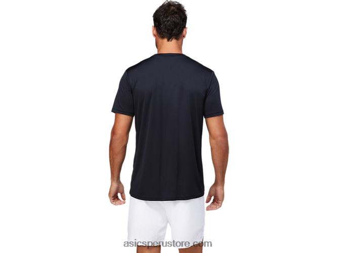 RPVB1791 rendimiento negro Asics camiseta gráfica para hombre