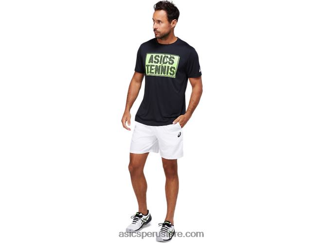 RPVB1791 rendimiento negro Asics camiseta gráfica para hombre
