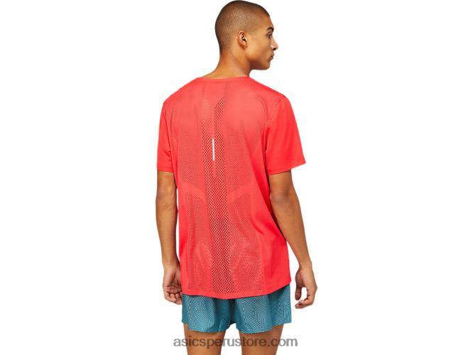 RPVB1799 rojo electrico Asics camiseta de manga corta ventilada para hombre
