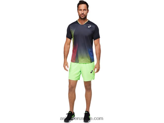 RPVB1830 rendimiento negro Asics camiseta con gráfico Match para hombre