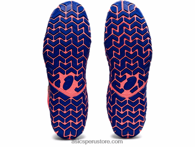 RPVB1833 coral resplandeciente/azul lapislázuli Asics agresor 4
