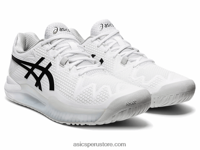 RPVB1842 blanco negro Asics resolución de gel 8
