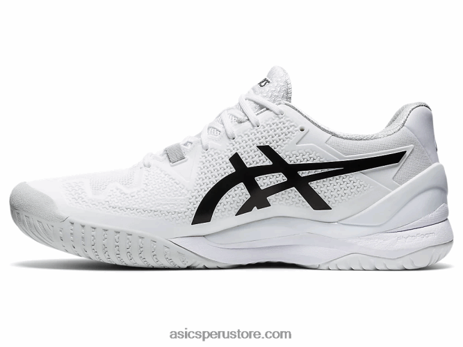 RPVB1842 blanco negro Asics resolución de gel 8