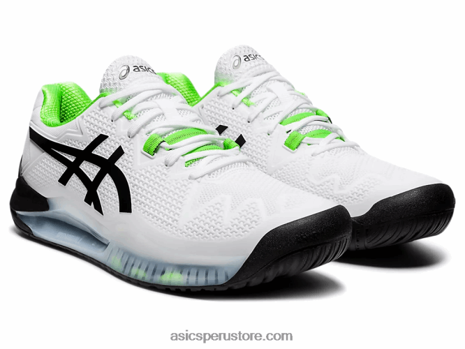 RPVB1852 gecko blanco/verde Asics resolución de gel 8