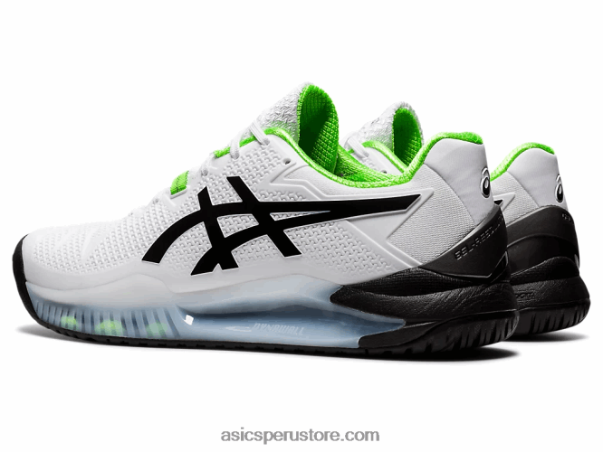 RPVB1852 gecko blanco/verde Asics resolución de gel 8
