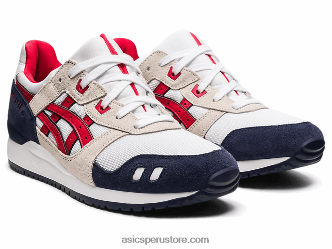 RPVB1903 blanco/rojo clásico Asics gel-lyte iii og