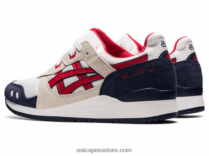 RPVB1903 blanco/rojo clásico Asics gel-lyte iii og