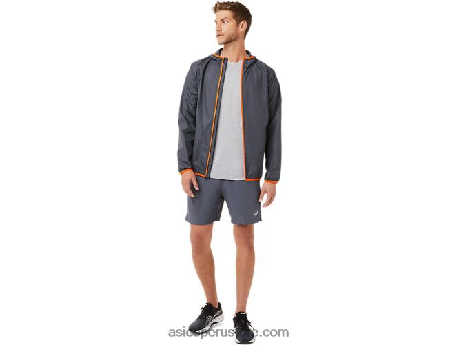 RPVB1904 gris portador/negro rendimiento Asics pantalón corto 7 en 2 en 1 para hombre