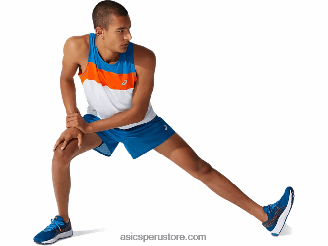 RPVB1911 azul renacido/azul francés Asics hombres ventilar 2-n-1 5in corto