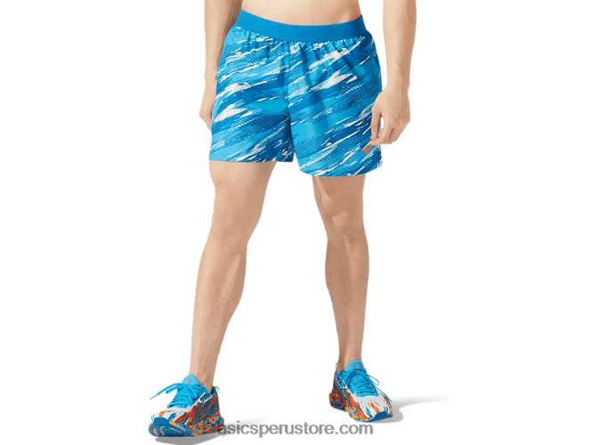 RPVB1913 azul renacido Asics inyección de color para hombre 5in short