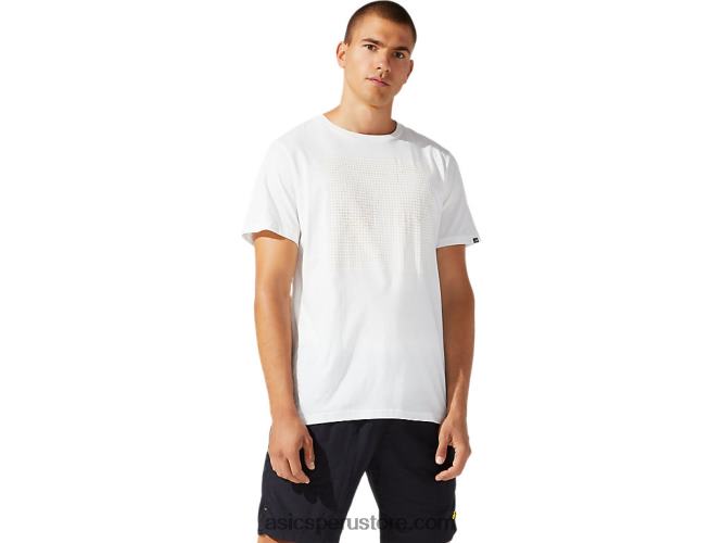 RPVB1933 crema Asics camiseta de manga corta con gráfico dt de jersey para hombre