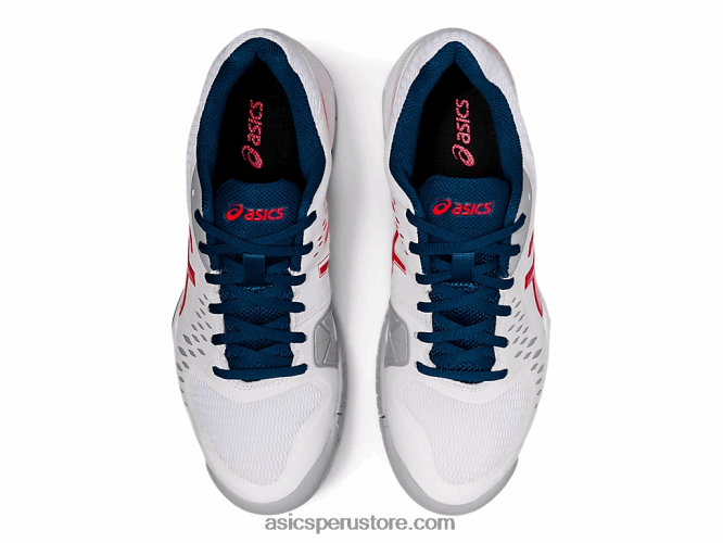 RPVB1949 blanco/rojo clásico Asics gel-desafiador 12