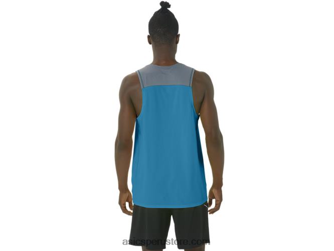 RPVB196 isla azul Asics camiseta pr lyte hombre
