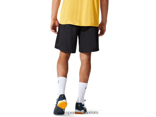 RPVB1961 rendimiento negro Asics cancha de hombres 9in short