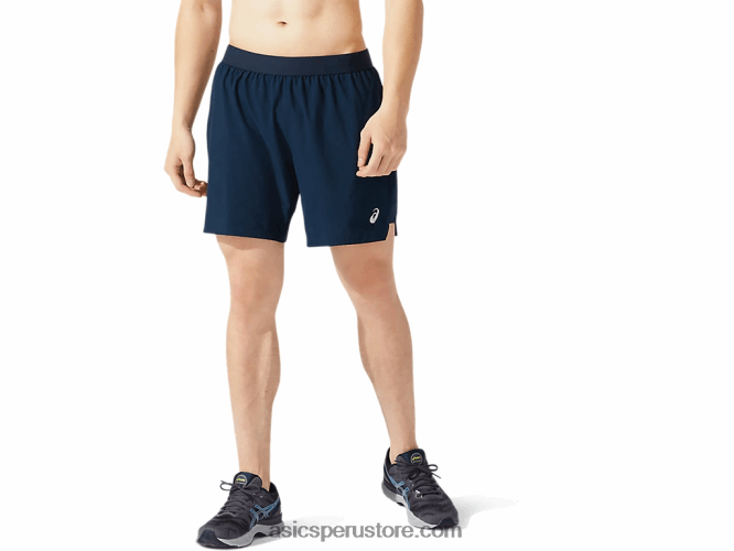 RPVB1962 azul francés Asics carretera hombre 2-n-1 7in short