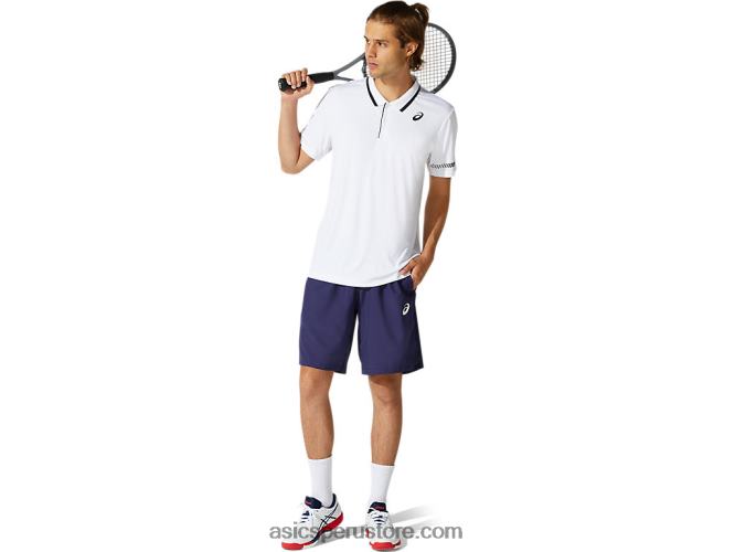 RPVB1965 blanco brillante Asics polo de hombre