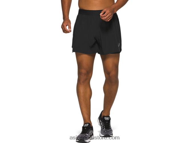 RPVB1969 rendimiento negro Asics carretera hombre 2-n-1 5in short