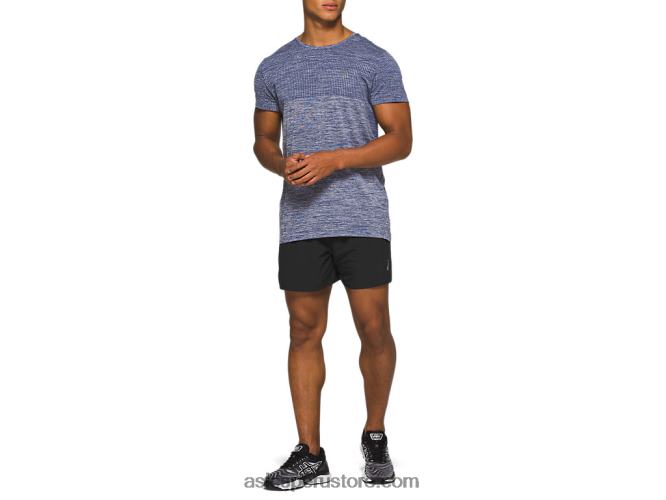 RPVB1969 rendimiento negro Asics carretera hombre 2-n-1 5in short