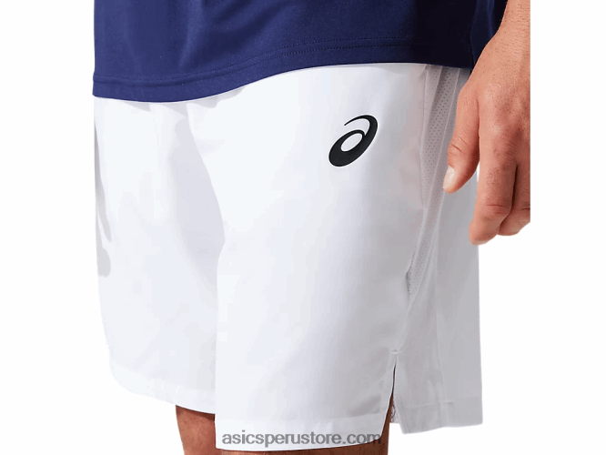 RPVB1972 blanco brillante Asics cancha de hombres 9in short