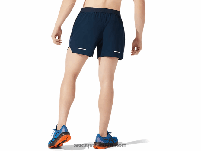 RPVB1973 azul francés Asics carretera hombre 5in short