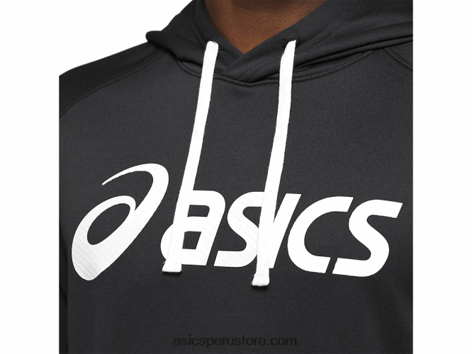 RPVB1985 rendimiento en blanco y negro Asics sudadera con capucha de rizo francés para hombre