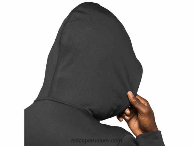 RPVB1985 rendimiento en blanco y negro Asics sudadera con capucha de rizo francés para hombre