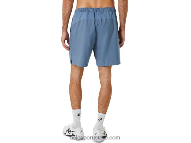 RPVB199 azul acero Asics cancha de hombres 9in short