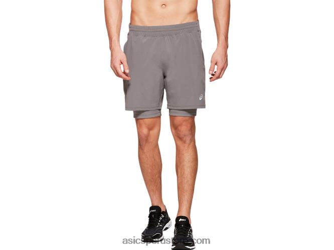 RPVB1994 carbón Asics pantalón corto hombre fietro 7in 2 n 1