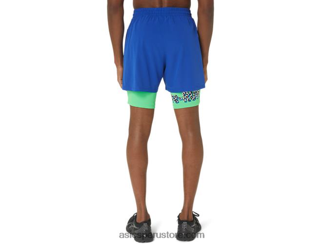 RPVB20 real/pista Asics shorts deportivos reutilizados nuevos y fuertes para hombre