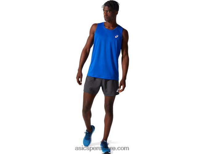 RPVB2001 azul Asics camiseta plateada hombre