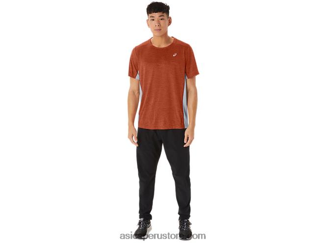 RPVB202 latte de especias/hoja de roca Asics tren de hombre sana manga corta