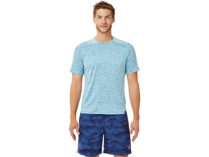 RPVB2024 azul turquesa Asics manga corta hombre pr lyte