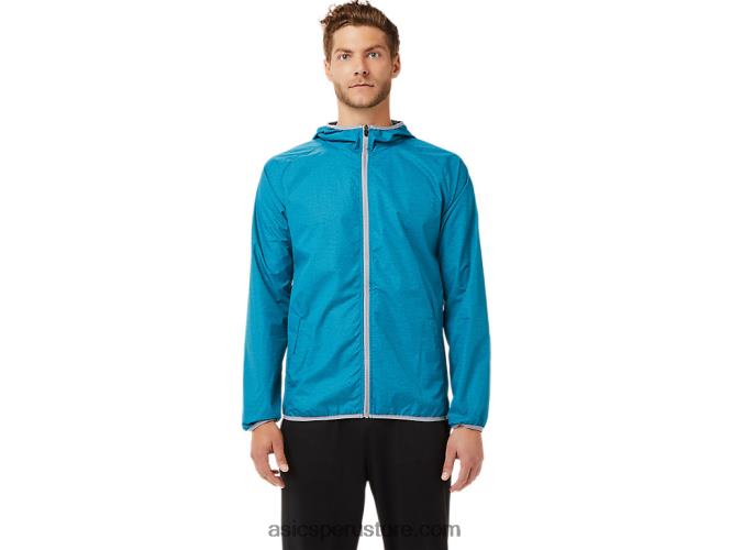 RPVB2027 azul verdoso brezo/hoja de roca Asics chaqueta plegable para hombre