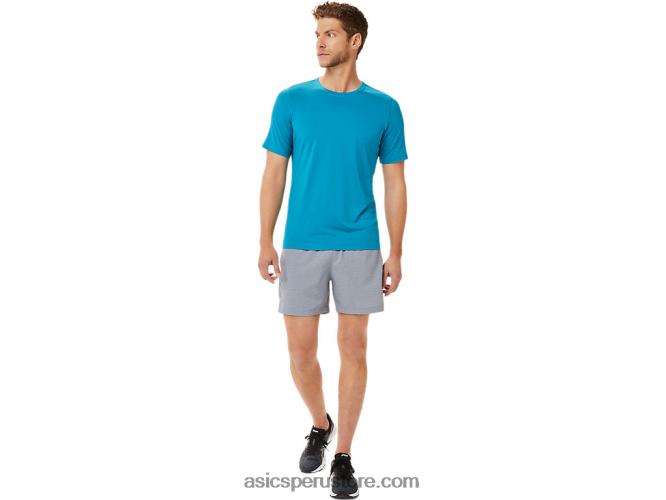 RPVB2038 estampado de sheet rock spacedye/gris Asics pantalón corto de 5 pulgadas pr lyte para hombre