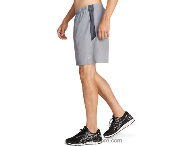 RPVB2053 estampado de sheet rock spacedye/gris Asics pantalón corto de 7 pulgadas pr lyte para hombre