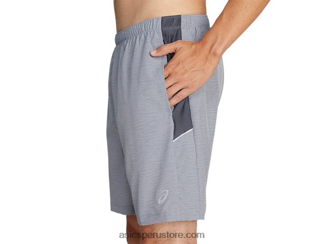 RPVB2053 estampado de sheet rock spacedye/gris Asics pantalón corto de 7 pulgadas pr lyte para hombre