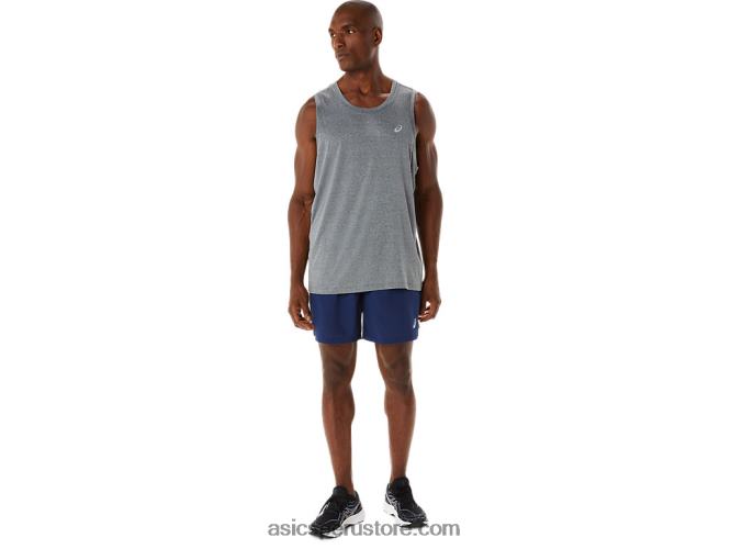 RPVB207 azul índigo Asics pantalones cortos de 7in para hombre