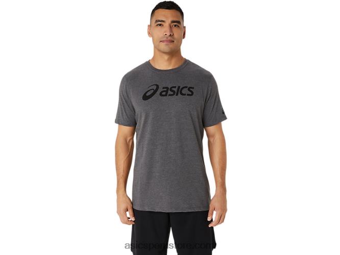 RPVB2076 brezo gris oscuro Asics camiseta xg de manga corta con logo de lockup