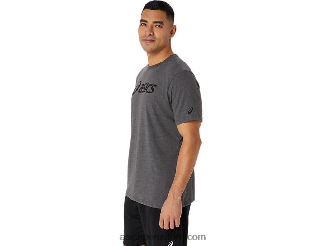 RPVB2076 brezo gris oscuro Asics camiseta xg de manga corta con logo de lockup