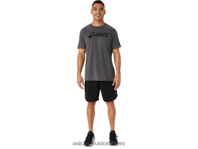 RPVB2076 brezo gris oscuro Asics camiseta xg de manga corta con logo de lockup