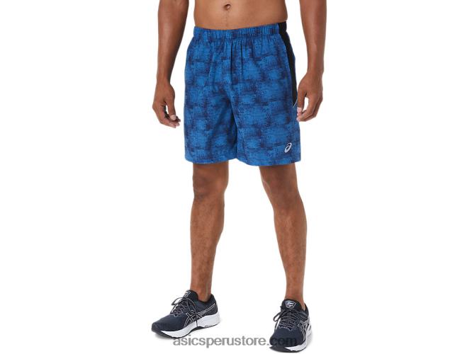 tie-dye azul/perforado negro