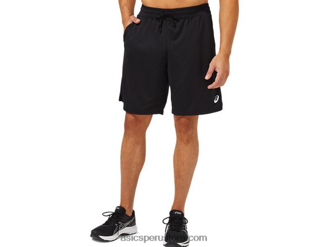 RPVB2091 rendimiento negro Asics pantalón corto de 10 pulgadas para hombre