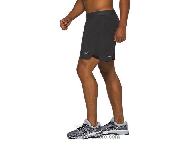 RPVB2101 gris grafito Asics carretera hombre 2-n-1 7in short