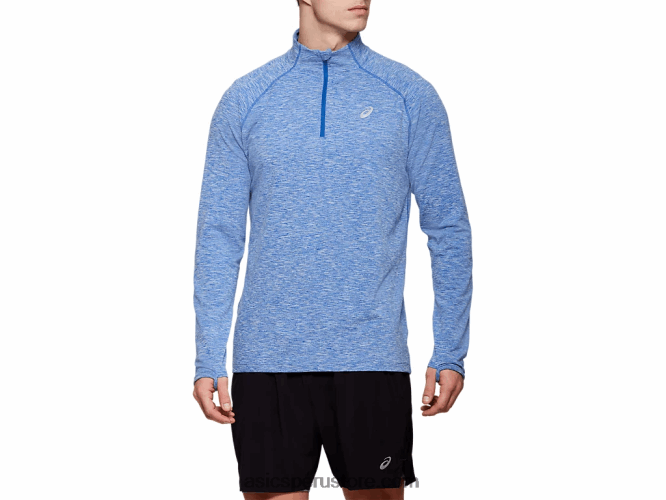 RPVB2125 brezo azul Asics top dorai con cremallera de un cuarto para hombre