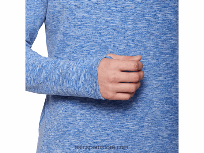 RPVB2125 brezo azul Asics top dorai con cremallera de un cuarto para hombre