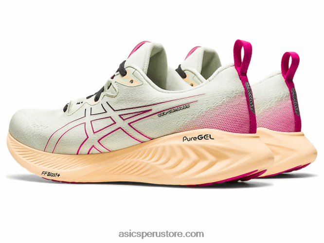 RPVB2135 susurro verde/rosa rave Asics cúmulo de gel 25