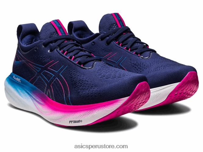 RPVB2138 azul índigo/rosa rave Asics gel-nimbus 25