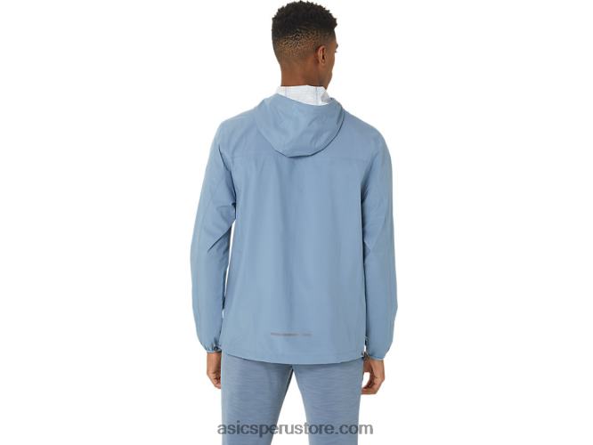 RPVB214 azul acero/gris portador Asics chaqueta impermeable hombre