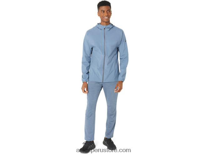 RPVB214 azul acero/gris portador Asics chaqueta impermeable hombre